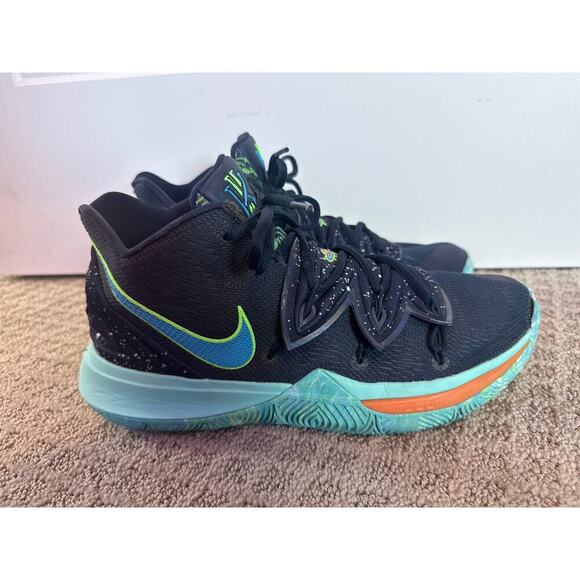 Nike Kyrie 5 UFO Obsidian/Light Current Blue Kyrie Irving Basketball Shoe,10 - Picture 4 of 13